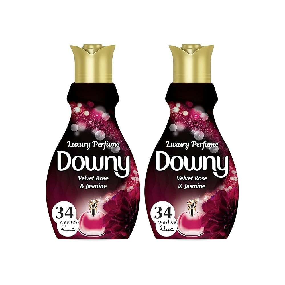 Downy Perfume Collection Concentrate Fabric Softener Feel Elegant, 2 X 1.38L