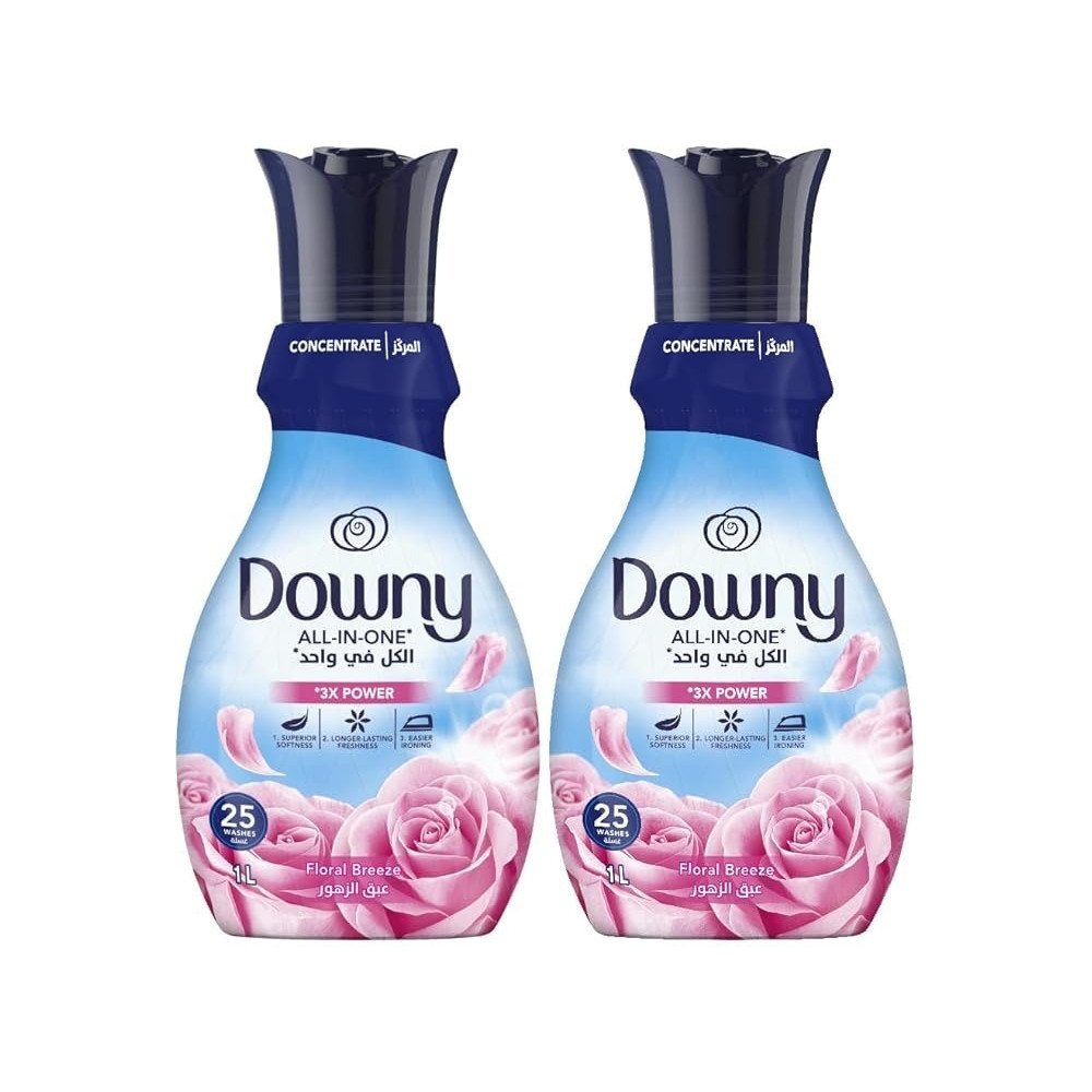 Downy Concentrate Fabric Softener, Floral Breeze, 2 X 1L