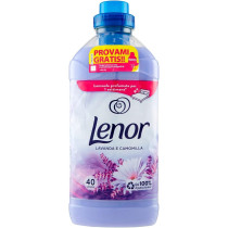 Lenor Concentrated Softener Washing Machine, 40 Washes, Lavender And Chamomile, Softening Action, Maxi Size, Long Lasting Freshness For All Garments, 1L