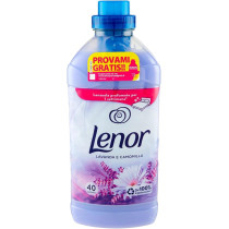 Lenor Concentrated Softener Washing Machine, 40 Washes, Lavender And Chamomile, Softening Action, Maxi Size, Long Lasting Freshness For All Garments, 1L