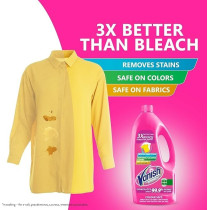 Vanish Laundry Stain Remover Liquid For Colored Clothes, Can Be Used With And Without Detergents, Additives And Fabric Softeners, 2 X 1.8L