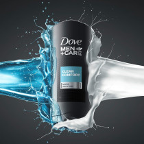 Dove Men+Care Body And Face Wash Clean Comfort For Healthier And Stronger Skin Effectively Washes Away Bacteria While Nourishing Your Skin, 4 X 532 Ml