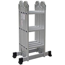 Abbas Ali Lightweight Multipurpose Aluminium Ladder, Heavy Duty, 3x4, 3.7m, 12 Steps