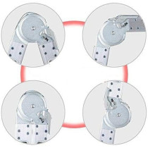 Abbas Ali Lightweight Multipurpose Aluminium Ladder, Heavy Duty, 3x4, 3.7m, 12 Steps