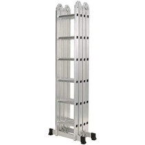Abbas Ali Lightweight Multipurpose Aluminium Ladder, Heavy Duty, 6x4, 6.8m, 24 Steps