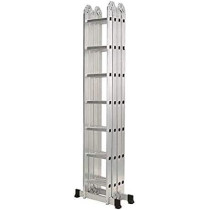 Abbas Ali Lightweight Multipurpose Aluminium Ladder, Heavy Duty, 7x4, 7.8m, 28 Steps