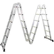 Abbas Ali Lightweight Multipurpose Aluminium Ladder, Heavy Duty, 8x4, 8.9m, 32 Steps