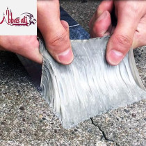 Abbas Ali Multi Purpose Aluminium Foil Adhesive Insulation Tape, 3 Inch, Pack of 2, for Roofs, Surfaces, Pipes, and Boat Sealing