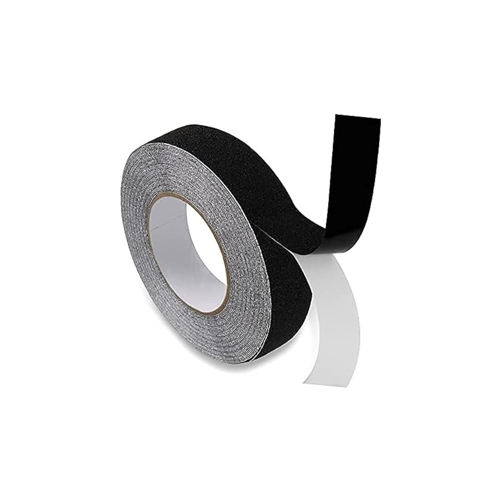 Abbas Ali Heavy Duty Grip Tape, 1 Inch x 5m, Non Skid Anti Slip Tape for Stairs and Outdoor Use, Black