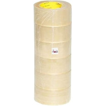 Abbas Ali Clear Packaging Tape, 2 x 100 Yards, Pack of 6 Rolls