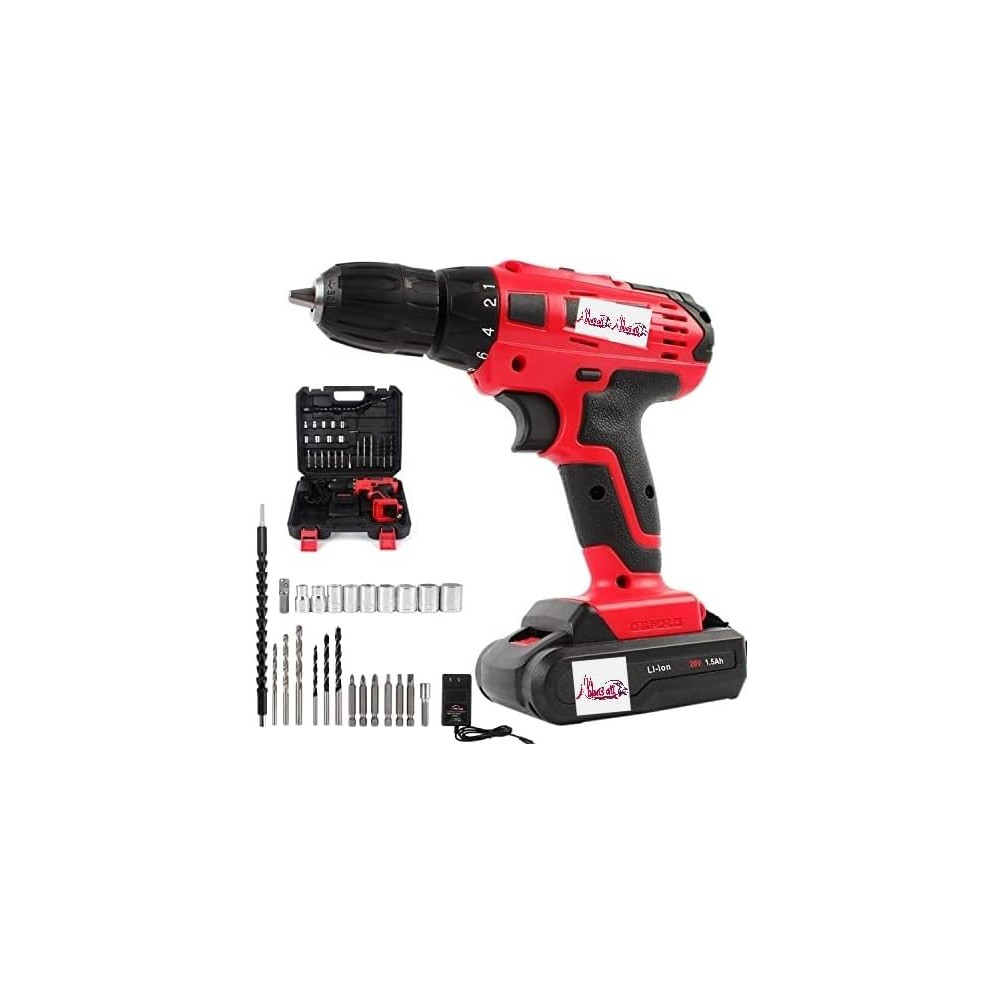 Abbas Ali 21V Electric Cordless Drill, Multipurpose Drilling and Tighter Tool