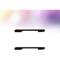 Abbas Ali 2 Piece European Style Drawer Pull Bar, Aluminium Alloy, 96mm, Black
