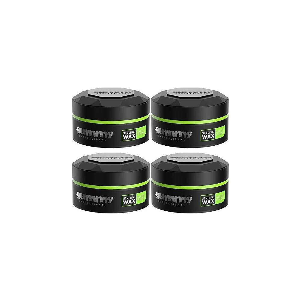 Gummy Matte Finish Hair Styling Wax, 4 X 150 Ml