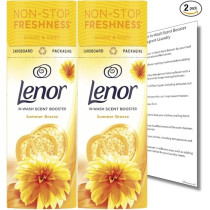 Lenor Fade-Style Scent Booster Beads, In-Wash Scent Booster Summer Breeze, 2 X 176 G
