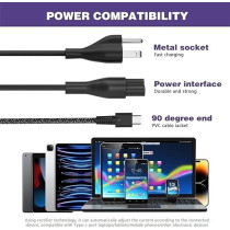 New Slim 65W Usb C Laptop Charger For Hp/Dell/Lenovo Laptop Charger, Universal Computer Ac Power Adapter Cord Replacement 45W Acer Asus Samsung Or Macbook/Smart Phone/Tablet