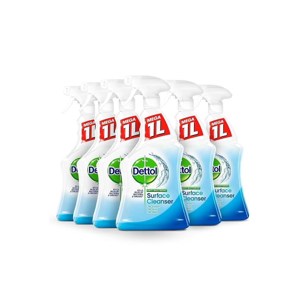 Dettol Antibacterial Multi Surface Cleaner, Orginal, 6 X 1L