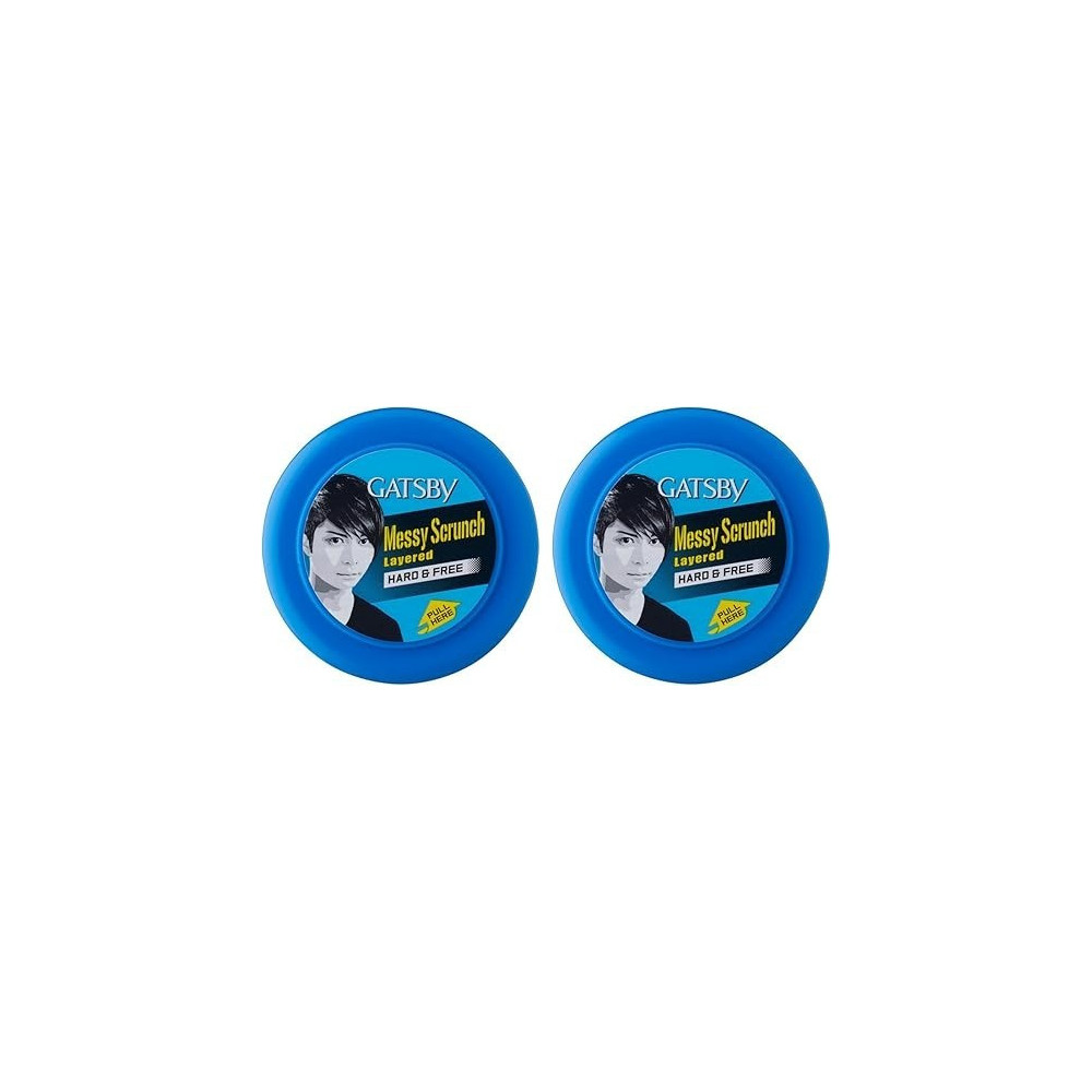 Gatsby Hair Styling Wax, Hard And Free, 75G (Pack Of 2)