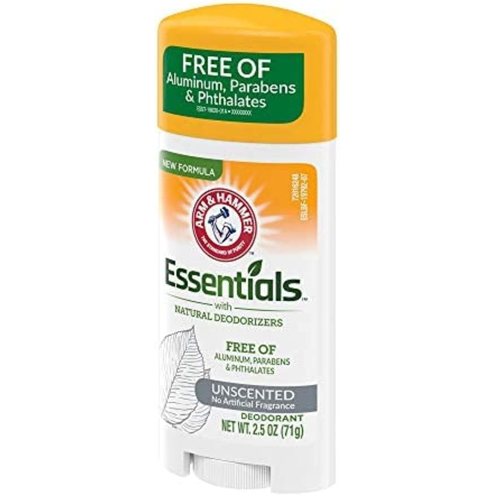 Arm & Hammer Essentials Natural Deodorant, Unscented 2.5Oz