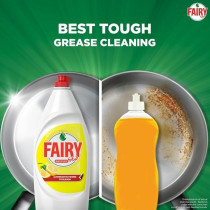 Fairy Max Plus Lemon Dishwashing Liquid With Bleach Alternative Power, 6 X 600Ml