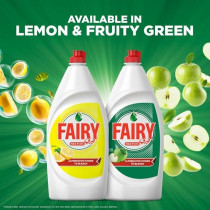 Fairy Max Plus Lemon Dishwashing Liquid With Bleach Alternative Power, 6 X 600Ml