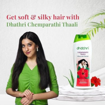 Dhathri Chemparathi Thaali Hibiscus Hair Cleanser Shampoo, 400 Ml