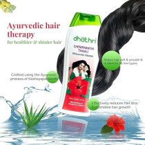 Dhathri Chemparathi Thaali Hibiscus Hair Cleanser Shampoo, 400 Ml