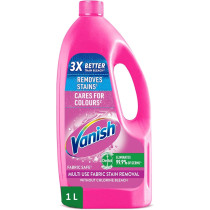 Vanish Laundry Stain Remover Liquid For Colors And Whites, Can Be Used With And Without Detergents, Additives And Fabric Softeners, 1L