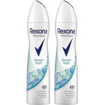 Rexona Motion Sense Shower Fresh Antiperspirant 48-Hour Fresh Confidence Anti-Transpirant Protection Spray Pack Of 2 X 150Ml