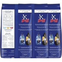 Omo Semi-Automatic Powder Laundry Detergent, Active, 100 Percentage Stain Removal, 5Kg X 3