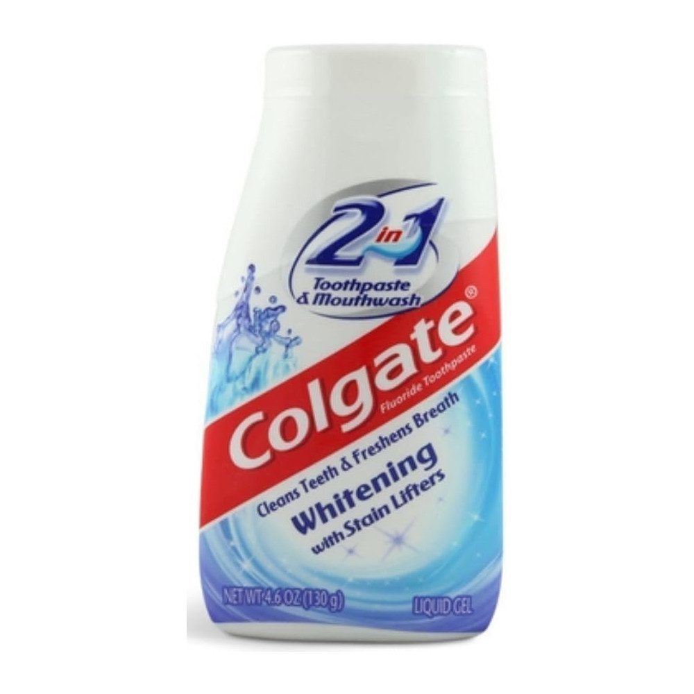 Colgate 2-In-1 Toothpaste And Mouthwash, Whitening Liquid Gel, 4.6 Oz