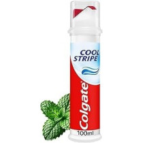 Colgate Cool Stripe Toothpaste Pump 100 Ml, Cavity Protection, Strengthens Teeth, Freshens Breath, Fights Cavities, Fluoride Toothpaste