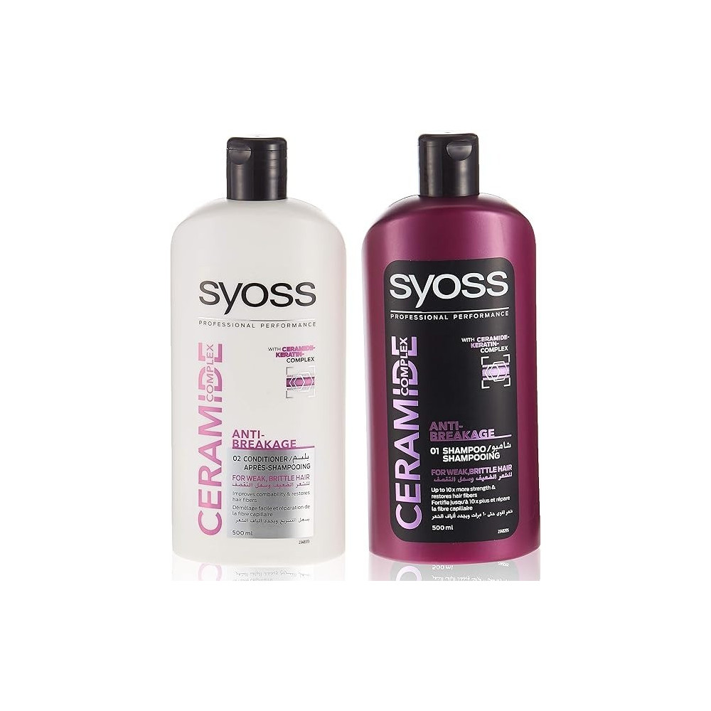 Syoss Ceramide Shampoo Plus Conditioner, 2 X 500 Ml