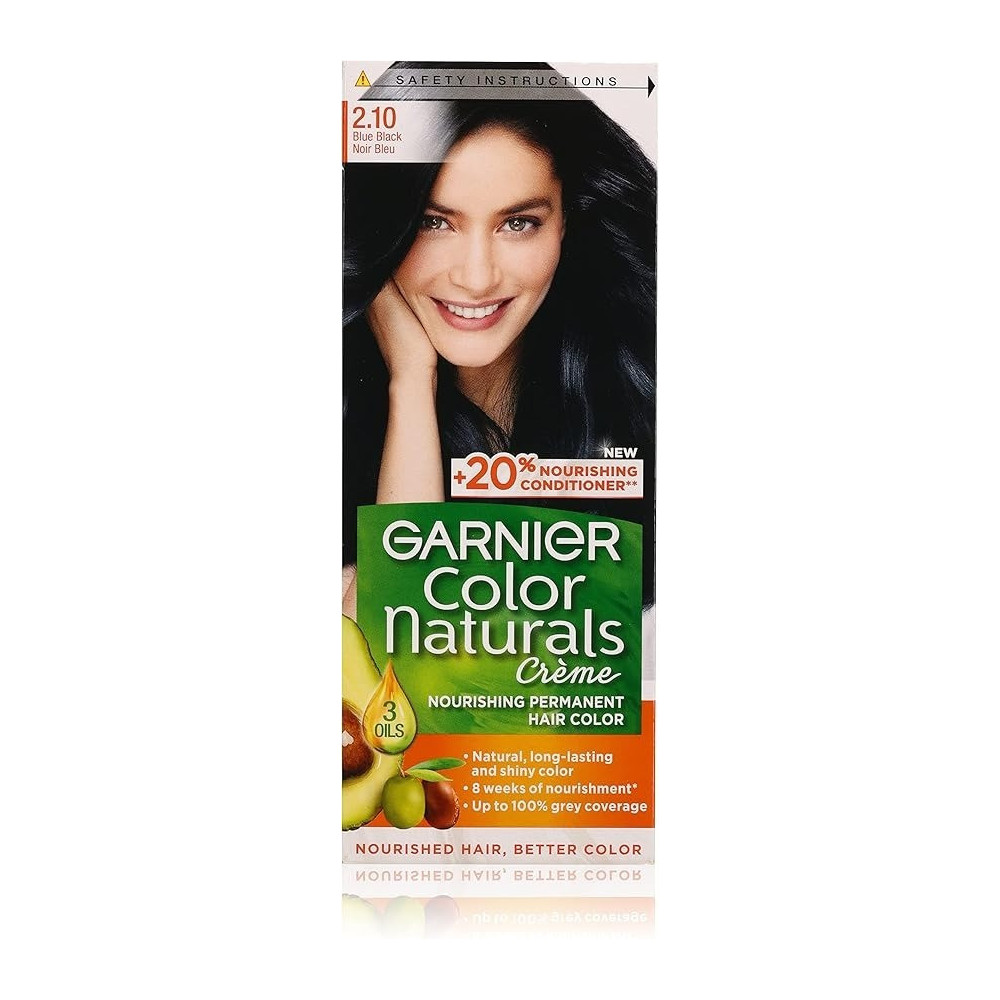 Garnier Color Naturals 2.10 Hair Color, Blue Black, 112Gm