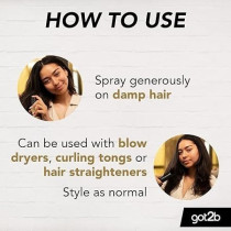 Got2b Guardian Angel Up To 230 Degrees Heat Protection Hair Spray, 200 ml