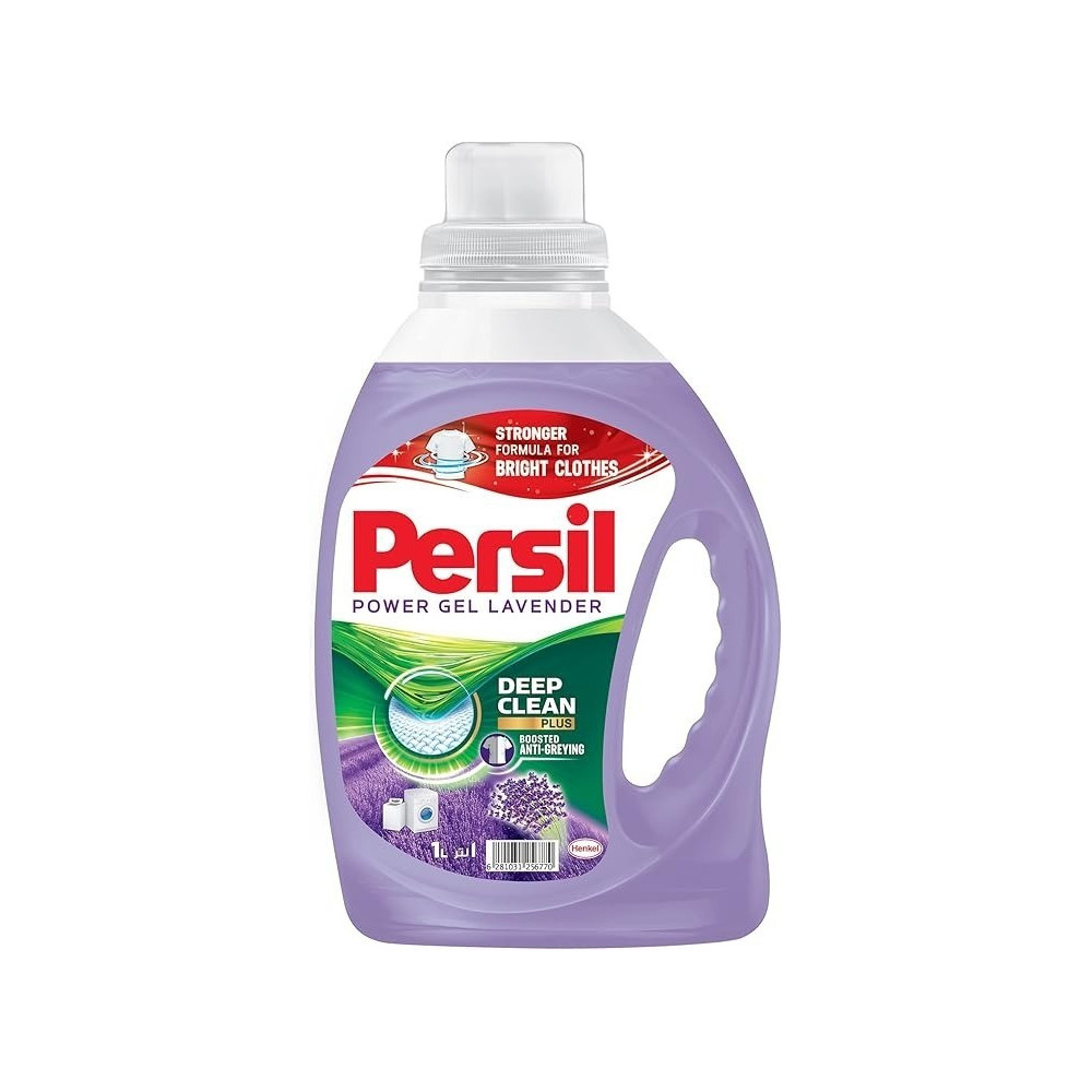 Persil Power Gel Liquid Laundry Detergent With Deep Clean Technology, Lavender, 1 Litre