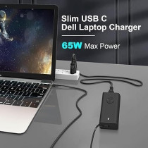 65 Watts AC Adapter Charger USB Type C, Black