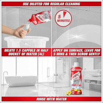 Harpic Toilet Cleaner Liquid Power Plus, Original, 750 ml With Bathroom Cleaner, Lemon, 500 ml