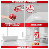 Harpic Toilet Cleaner Liquid Power Plus, Original, 750 ml With Bathroom Cleaner, Lemon, 500 ml