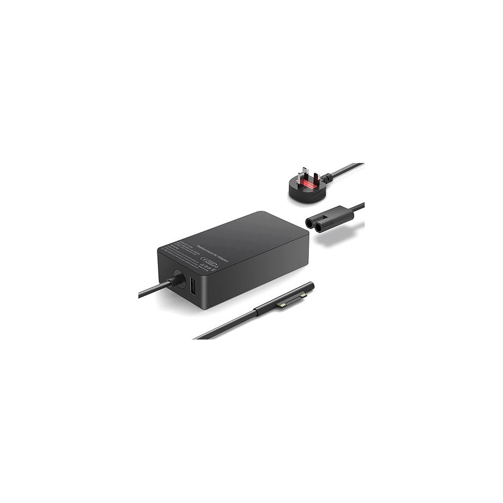 65 W Surface Pro Power Adapter For Laptop, Black