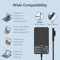 65 W Surface Pro Power Adapter For Laptop, Black
