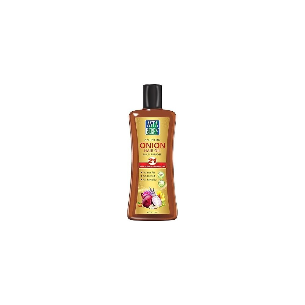 Astaberry Onion Hair Oil For Hair Growth, 200 ml