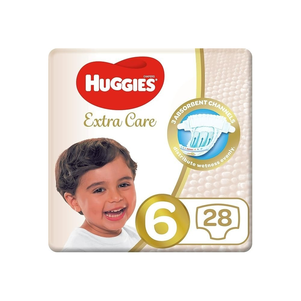 Huggies Extra Care, Size 6, 28 Diapers