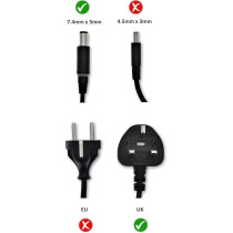 Dell 65 W AC Adapter Charger Power Supply Cable, Black