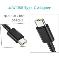 Zaidtek 45W Type C Charger For Dell Laptop, Black