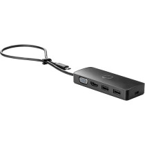 HP G2 Euro USB Type-C Travel Hub, Black