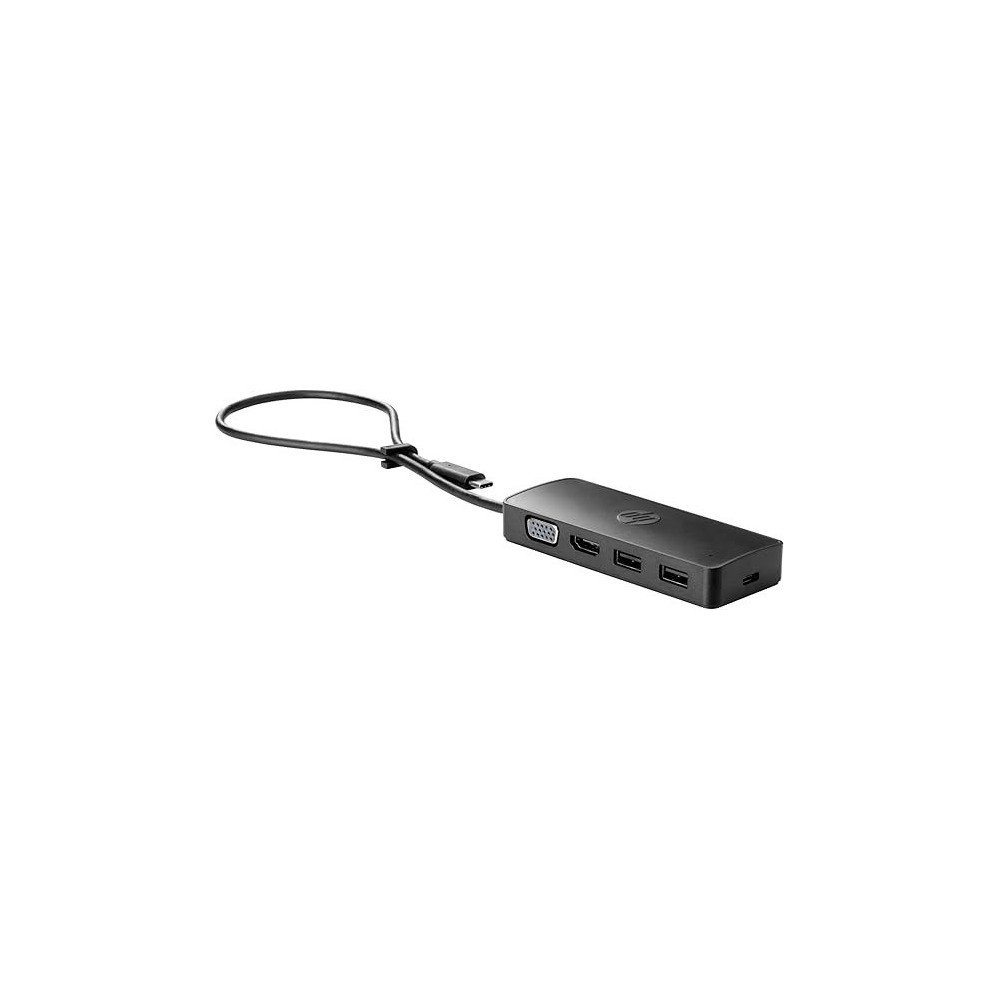 HP G2 Euro USB Type-C Travel Hub, Black