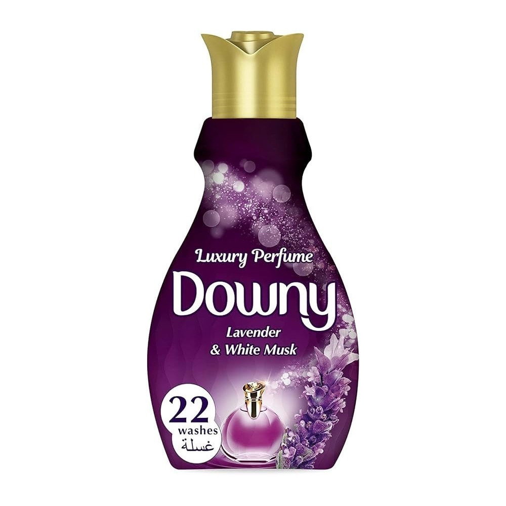 Downy Luxury Lavender And White Musk Perfume Liquid Fabric Softener, 22 Washes, 880 Ml