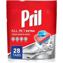 Pril All In 1 Automatic Dishwashing Tablets, 28