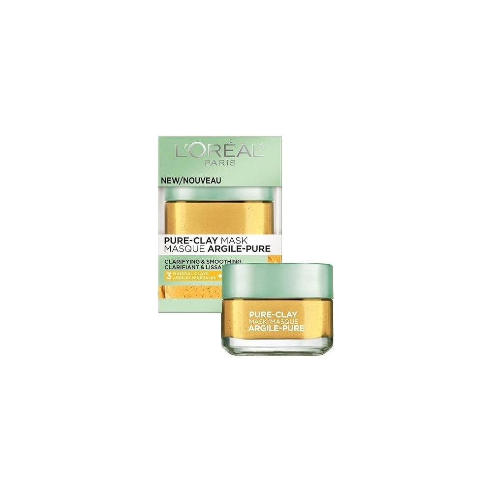 L'Oreal Paris Pure Clay Yellow Face Mask With Yuzu Lemon, 50 Ml