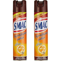 Smac Furniture Polish Spray With Beeswax, Pack Of 2 x 400 ml